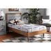 Wade Logan® Ayoni Twin Tufted Solid Wood & Platform Bed Wood & /Upholstered/Polyester in Brown | 51 H x 40.55 W x 79.1 D in | Wayfair