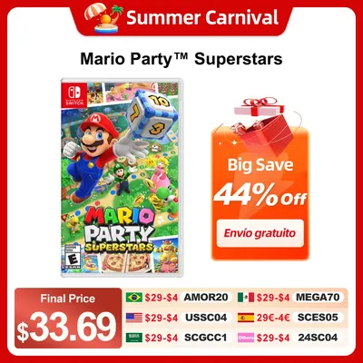 Mario Party Superstars Jeu Switch Nintendo Switch Game Deals 100% officiel carte de jeu fongique