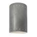 Orren Ellis Deiah Ceramic LED Wall Light Ceramic in Gray | 9.5 H x 5.75 W x 4.5 D in | Wayfair 62DBD4A786DF4D0B8EB20958F9CFAA28