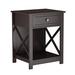 Red Barrel Studio® Nightstand Wood in Brown | 23.62 H x 18.9 W x 14.96 D in | Wayfair 48DF98C9D88E4F6BB06B3014C50A4ADA