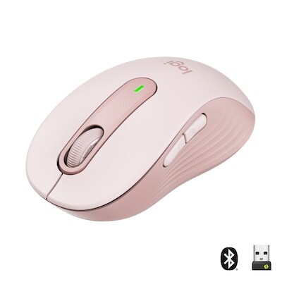 Logitech Signature M650 Gr.M Kabellose Maus Rosa Image