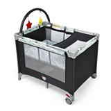 Portable Baby Playard Playpen Nursery Center with Changing Station - 39.5''x 29.5''x 43.5''(L x W x H)