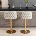 Furniture,Swivel Barstools Adjusatble Seat Height, Modern PU Upholstered Bar Stools with the whole Back Tufted