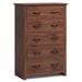 Tall Storage Dresser with 5 Pull-out Drawers for Bedroom Living Room