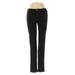 Jeggings - Low Rise Straight Leg Boyfriend: Black Bottoms - Women's Size Small - Dark Wash