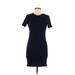 Trafaluc by Zara Casual Dress - Mini: Blue Solid Dresses - Women's Size Medium