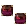 Kate Spade Jewelry | Kate Spade Rhodolite Garnet Squared Away Earrings | Color: Gold/Red | Size: Os