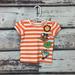 Disney Shirts & Tops | Disney Baby Girl Striped Minnie Daisy Summer Shirt | Color: Orange/White | Size: 12mb