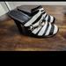 Coach Shoes | Coach Karsen Womens Horse-Bit 7b Heels | Color: Black/White | Size: 7