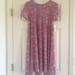Lularoe Dresses | Nwt Lu La Roe Carly Floral Dress Xs | Color: Pink/Purple | Size: Xs