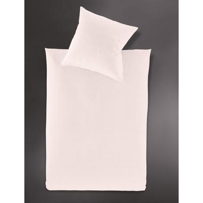 Bettwäsche IRISETTE "Lumen 8129", beige (puder), B/L: 135cm x 200cm, , Interlock-Jersey, B/L: 80cm x 80cm, Interlock-Jersey, Obermaterial: 100% Baumwolle, Bettwäsche, hochwertig und traumhaft weich Image