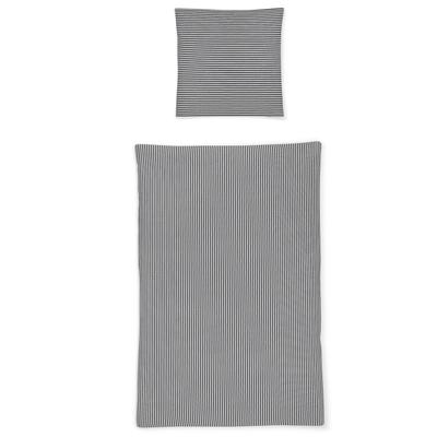 Bettwäsche IRISETTE "Easy 8362", grau, B/L: 155cm x 200cm, , Soft-Seersucker, B/L: 80cm x 80cm, Soft-Seersucker, Obermaterial: 100% Baumwolle, Bettwäsche Image