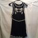 Free People Dresses | Free People Birds Of A Feather Embroidered Dress | Color: Black/White | Size: 2