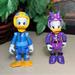 Disney Toys | Disney Donald & Daisey Duck Roadster Racer 2.5" Collectible Figures | Color: Blue/Purple | Size: 2.5”