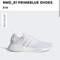Adidas Shoes | Adidas Nmd_r1 Primeblue Shoes White Size 11 | Color: White | Size: 11