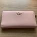 Kate Spade Bags | Nwt Kate Spade Bi-Fold Leather Wallet In Pink/Maroon | Color: Pink | Size: Os