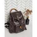 Gucci Bags | Gucci Vintage Bamboo Leather Mini Backpack | Color: Brown | Size: Os