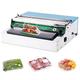 BAOSHISHAN Film Wrapping Machine Film Wrapper 18inch/450mm Manual Cling Film Packaging Machine High Temp Cutting Food Wrap Film for Packing Food Fruit Packaging in Supermarket 350W UK Plug