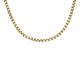 Fossil Necklace for Men All Stacked Up Gold-Tone Stainless Steel Chain Necklace, Length: 460mm+50mm, Width: 2.8mm, JF04504710