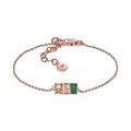 Emporio Armani Bracelet for Women, Rose Gold-Tone Sterling Silver Components Bracelet, Length: 150mm+30mm, Width: 10mm, Height: 5.5mm, EG3579221