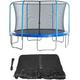 JSY trampoline spares Trampoline Replacement Safety Net For 10ft,12ft,14ft Outdoor Trampoline Enclosure Net trampoline accessories (Size : 10FT 3.06M 6pole)