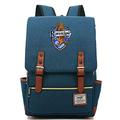 MMZ Harry Potter Backpack for Boys Hogwarts Lightweight Book Bag Multifunctional Children's Lunch Bag Ravenclaw Army Blue