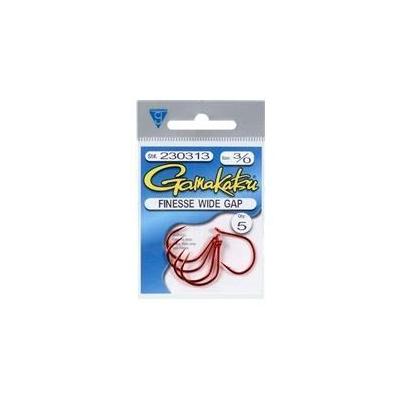 Gamakatsu Finesse Wide Gap Red Size 3/0 5 Pack