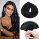 Benehair Tape in Hair Extensions Human Hair 20Inches Jet Black Hair Extension Tapes, Invisible Tapes Human Hair Extension, Remy Hair Extension with Tape Hair 10pcs Tape in Hair Extension for Women #1