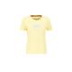 T-Shirt ALPHA INDUSTRIES "ALPHA Women - T-Shirts New Basic T Wmn" Gr. S, gelb (pastel yellow) Damen Shirts Jersey