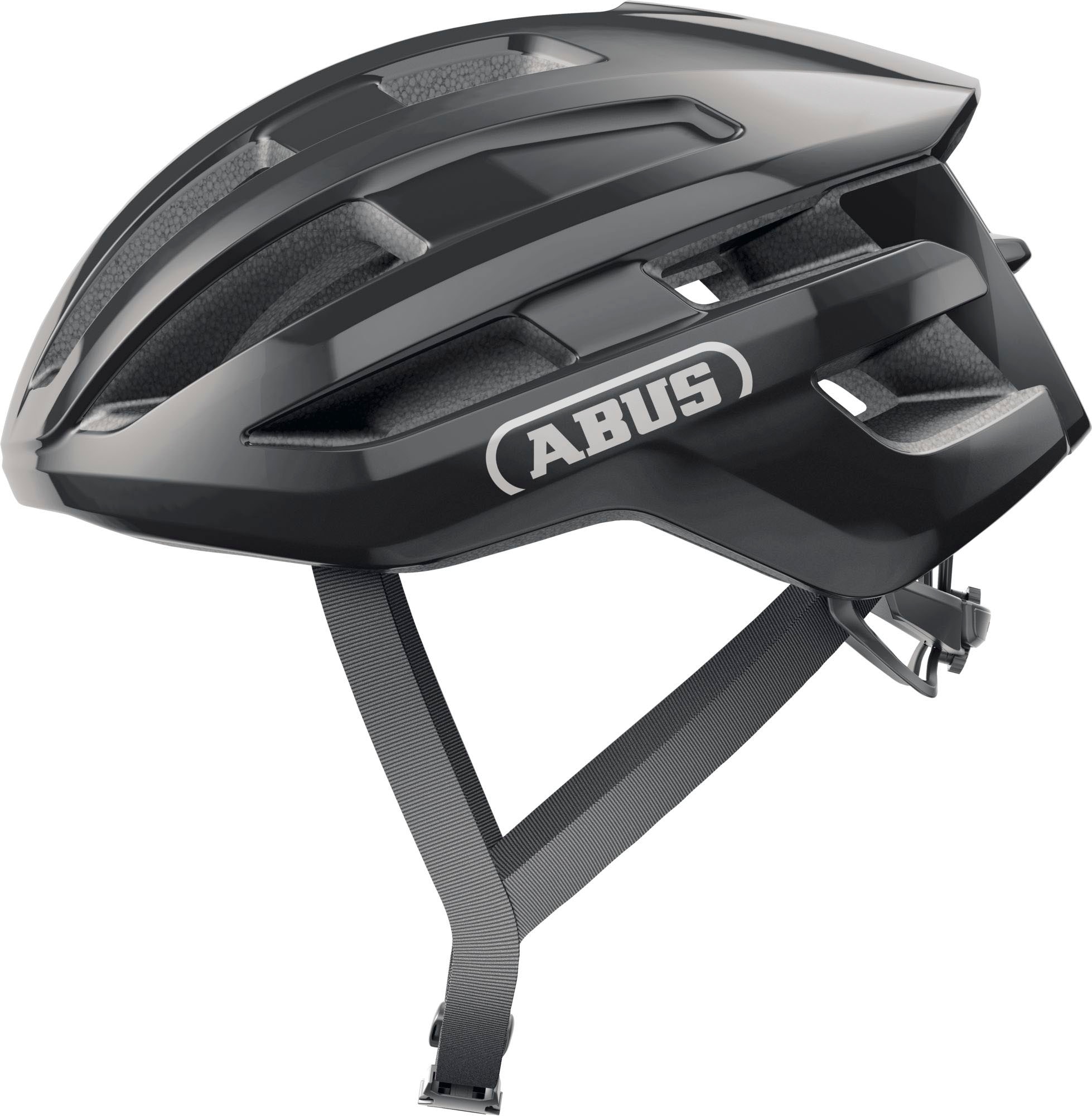 Fahrradhelm ABUS "POWERDOME" Gr. S, schwarz, Helme, S Kopfumfang: 51cm - 55cm, glänzend, unifarben Image
