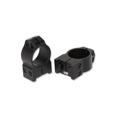 Warne 1" Medium Matte Black Permanent Attach Rings For Ruger Bla