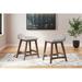 Signature Design by Ashley 24.25" Counter Stool Wood/Upholstered in Gray | 28.75 H x 19 W x 19.75 D in | Wayfair D615-124