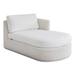 Lexington Ocean Breeze Promenade Raf Chaise Wicker/Rattan in White | 34 H x 38.5 W x 64 D in | Outdoor Furniture | Wayfair 3460-57R-41