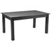 The Twillery Co.® Dejon Rectangular Solid Pine Farmhouse Dining Table Wood in Black/Brown | 38"W x 60"L | Wayfair FC80FDFAE0684F0C9400C21BD4CA21B9