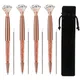 XRHYY – stylos à bille en or Rose et diamant 4 pièces stylo à bille amusant et scintillant en