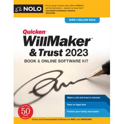 Quicken Willmaker & Trust 2023: Book & Online Software Kit