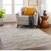 Ayah 6'7" x 9' Modern Natural Gray/Gray/Multi Brown/Nutmeg/Dark Gray Area Rug - Hauteloom