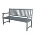 Red Barrel Studio® Babille Wooden Garden Outdoor Bench Wood/Natural Hardwoods in Brown | 34.25 H x 59.06 W x 23.15 D in | Wayfair