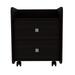 Modern Style Nightstand with Two Drawers and Superior Top