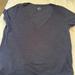 J. Crew Tops | J Crew Vintage Style V Neck T Shirt, Xl | Color: Blue | Size: Xl