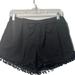 J. Crew Shorts | J By J.Crew | Black Linen Pom Pom Shorts | Color: Black | Size: S
