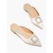 Kate Spade Shoes | Kate Spade Buckle Up Slide | Color: White | Size: 8