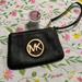 Michael Kors Bags | Authentic Michael, Kors, Leather Wristlet | Color: Black | Size: Os