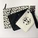 Disney Bags | Disney Mickey Mouse Three Piece Wristlet Wallet Makeup Bag Set | Color: Black/White | Size: Os