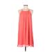 Kori America Casual Dress - High/Low: Orange Solid Dresses - Women's Size Medium