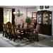 Saflon Reva Renaissance Dark Oak Traditional Wood Solids & Veneers Formal Extendable Dining Room Set Wood in Brown | 30.8 H x 44 W x 72 D in | Wayfair