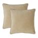 Everly Quinn Goodall Square Velvet Pillow Cover & Insert Down/Feather/Velvet in White | 20 H x 20 W x 5 D in | Wayfair