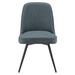 George Oliver Side Chair Faux Leather/Upholstered in Blue | 34.75 H x 19.75 W x 24.25 D in | Wayfair 552B9ED65A41460A8557A68F80675E7A