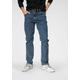 Gerade Jeans WRANGLER "Texas" Gr. 38, Länge 34, grau (stone, wash) Herren Jeans Regular Fit