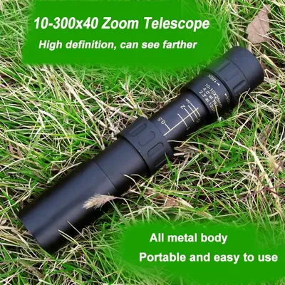 Jumelles militaires en métal 10-300X Zoom HD binoculaires iniques longue portée portables